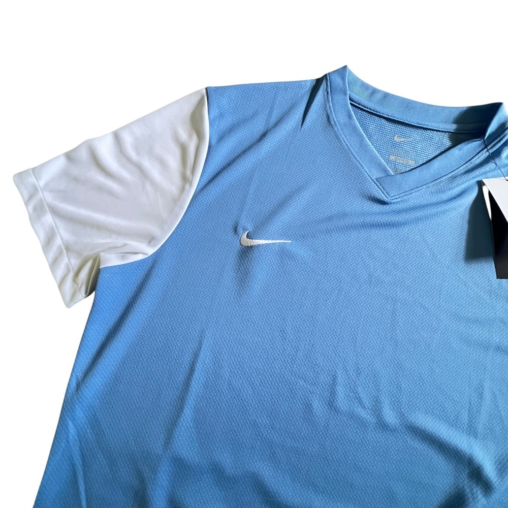 Nike Dri-Fit Slim Fit Soccer Jersey NWT Mens‎ Large Blue White